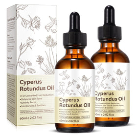 Generic cyperus rotundus oil dropper detail depicting precise application benefit