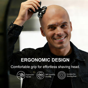 Cyruzi ergonomic grip held in hand offering secure, comfortable control