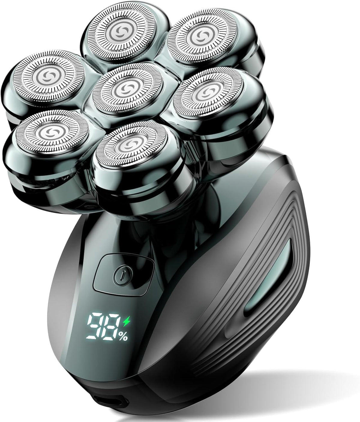 Cyruzi shaver front view showing ergonomic design and easy grip benefit