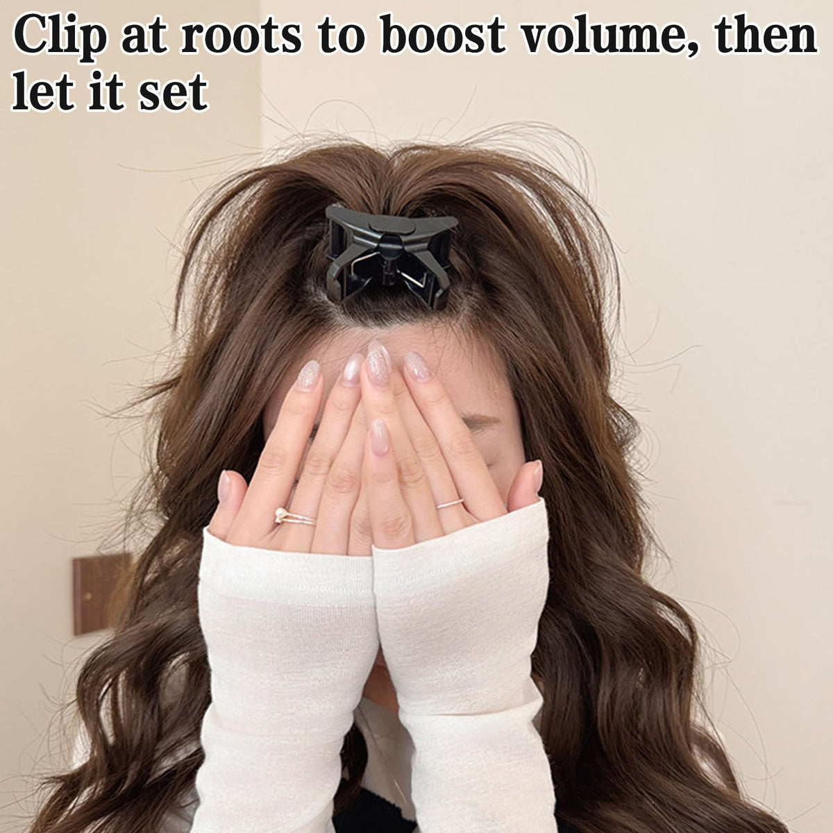 CYUXING side profile clipped at crown demonstrating instant visible volume