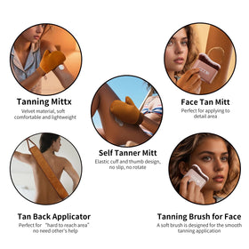 CZZXI back applicator full length reaching shoulders for solo tanning