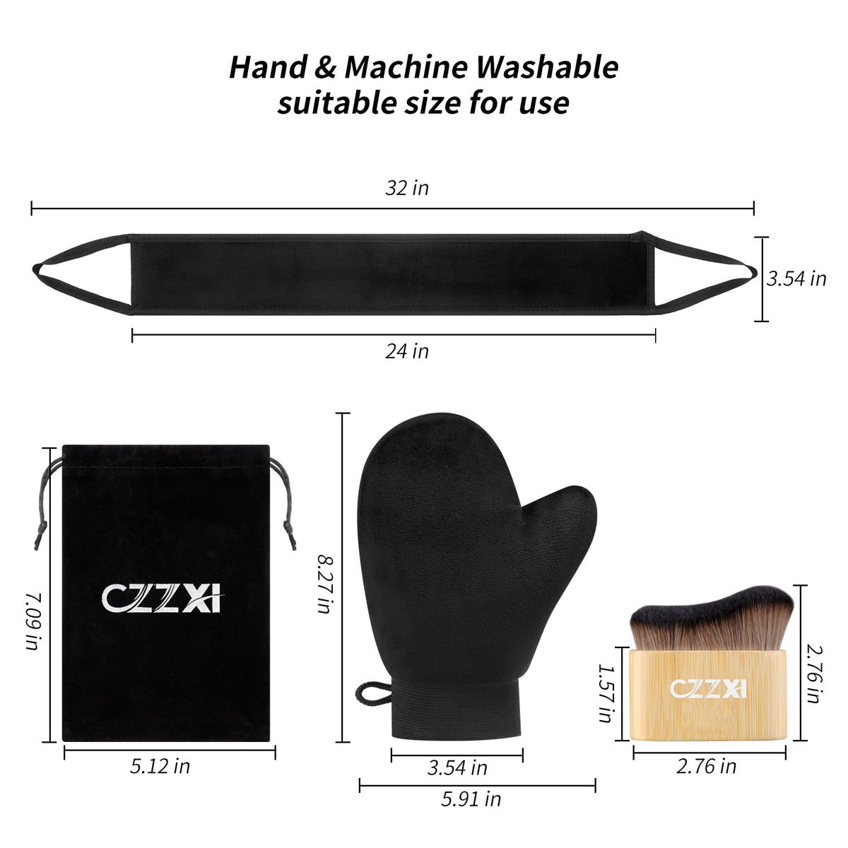 CZZXI long back applicator full length with dual handles for easy solo coverage