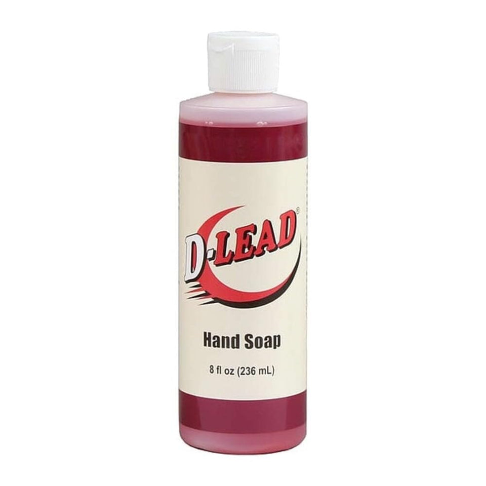 D-Lead front label on 8-ounce bottle showing product name and cleanup purpose