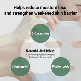 DA EFFECT mask applied on face demonstrating instant cooling relief