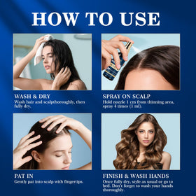 DAAZZS ingredient label close-up highlighting minoxidil, biotin, niacinamide