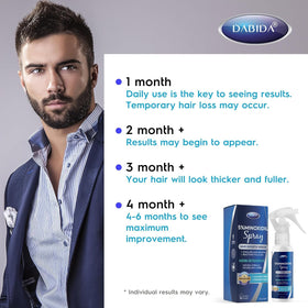 DABIDA biotin ingredient visual emphasizing hair-strengthening benefit