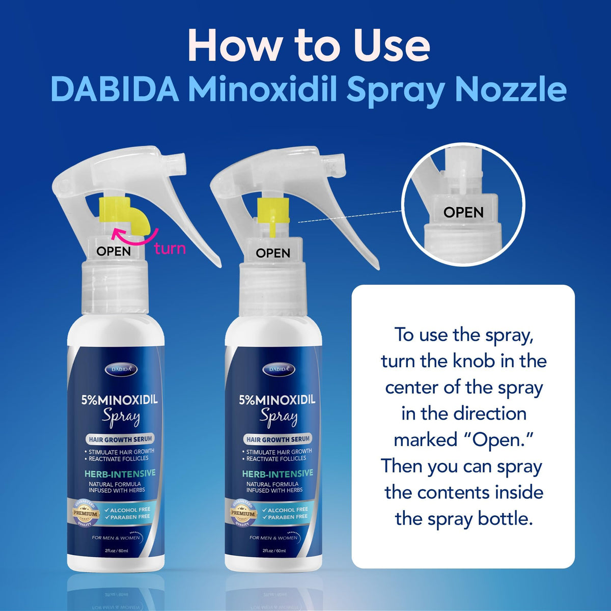 DABIDA texture droplet on skin highlighting fast-drying, non-greasy finish