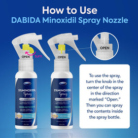 DABIDA texture droplet on skin highlighting fast-drying, non-greasy finish