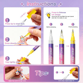 dabria pens in hand showing portable size and easy grip for on-the-go use