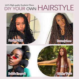 DACAI XIU styled half-up twist showcasing voluminous natural-looking finish