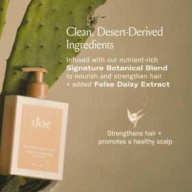 DAE conditioner being applied in shower demonstrating detangling benefit