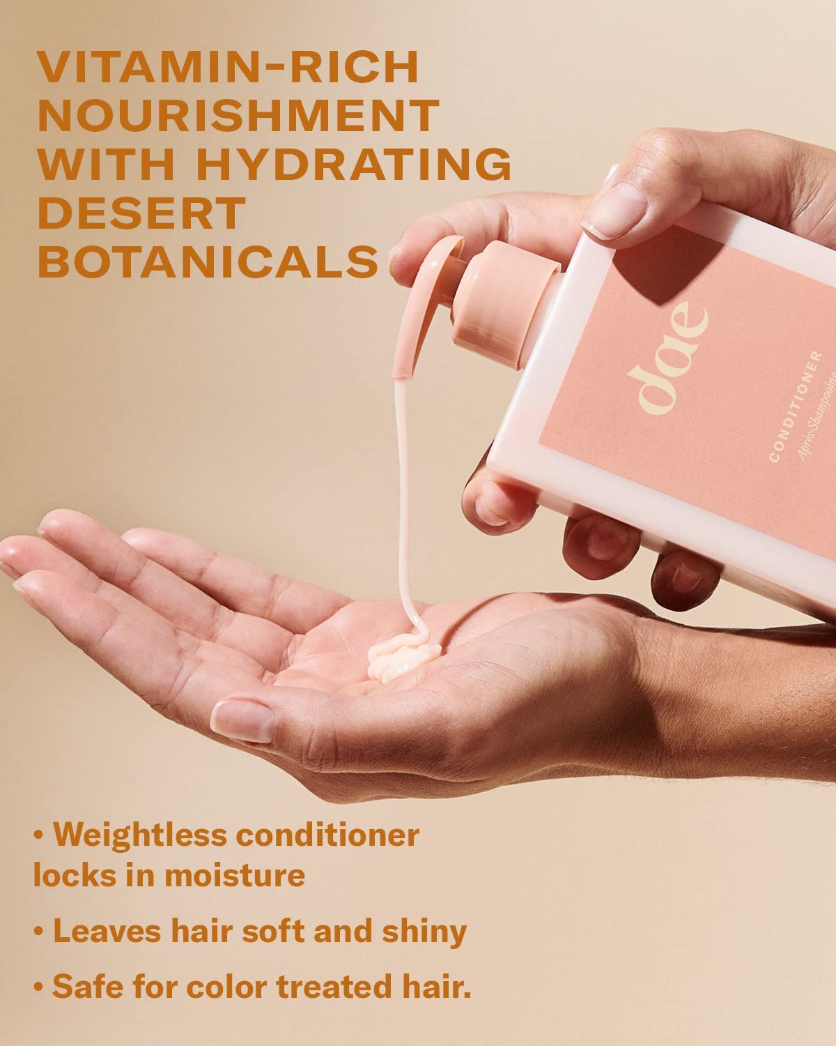 DAE bottles in shower setting, suggests easy everyday use