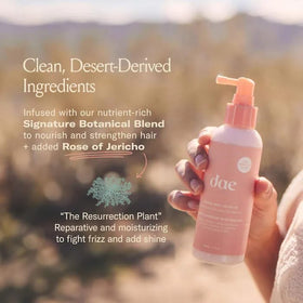 DAE Mirage Mist misting dry hair to tame frizz and refresh curls quickly