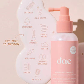 DAE Mirage Mist texture close-up showing lightweight formula that won't weigh hair
