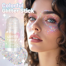 DAGEDA close-up of holographic glitter texture highlighting multishape sparkle