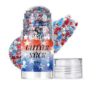 DAGEDA front packaging showing patriotic glitter stick and star accents for easy identification