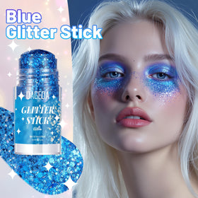 DAGEDA glitter texture close-up showing holographic particles for multidimensional shine