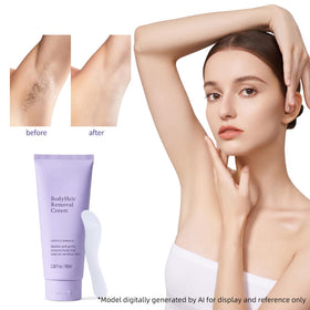 DaiLaiFu used on lower face in lifestyle scene, gentle hair removal for sensitive skin
