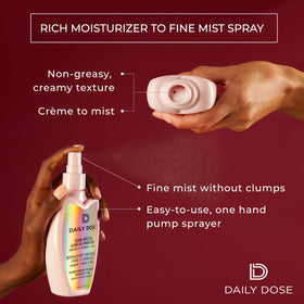 DAILY DOSE aloe and vitamins ingredients emphasizing nourishing action