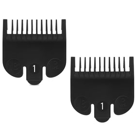 Dairrr Fuuu guide comb in barbershop use with stylist trimming client hair for consistent results