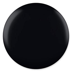DAISY DND swatch on nail tips demonstrating rich Black Ocean pigmentation and coverage