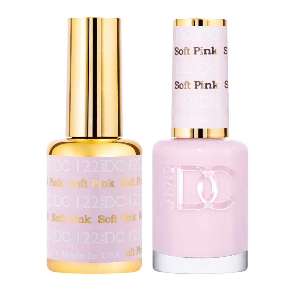 DAISY DND front packaging for the Pink Collection showing both bottles and benefit of matching colors