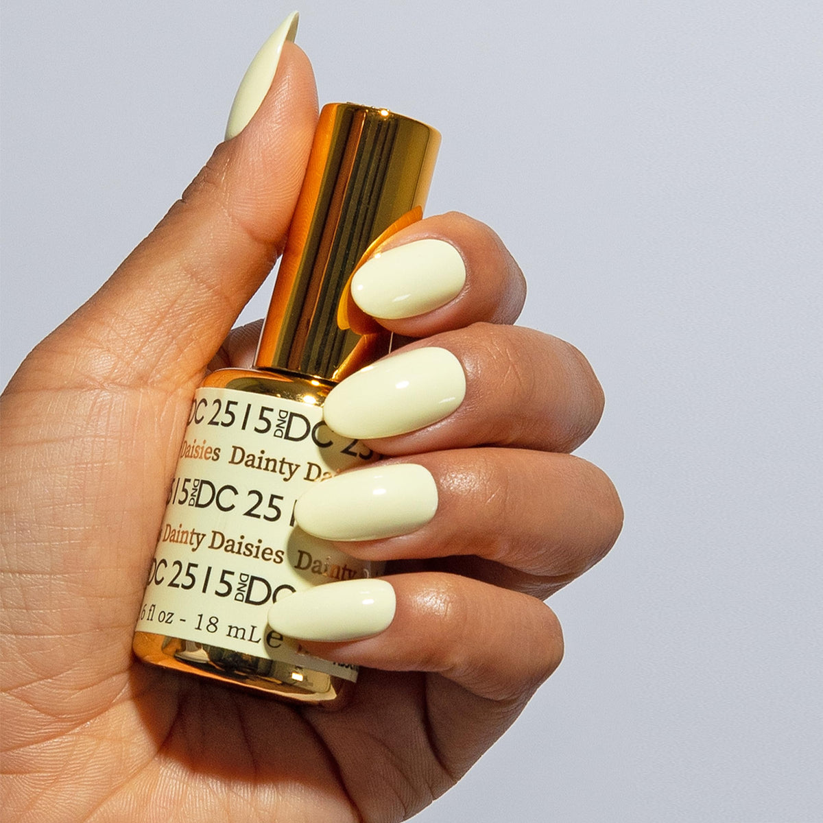 DAISY DND gel polish brush close-up demonstrating smooth application benefit