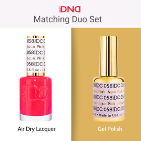DAISY DND lacquer swatch on nail showing sheer milky pink finish