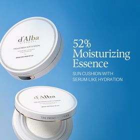 d'alba Piedmont applied on cheek with fingertip showing even, hydrating finish