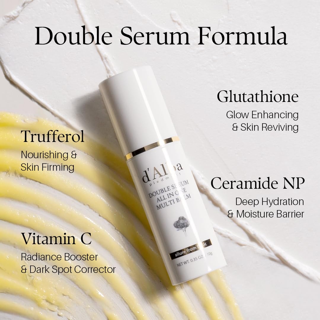 d'alba Piedmont application under-eye demonstrating targeted smoothing and hydration benefit