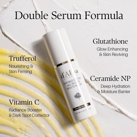 d'alba Piedmont application under-eye demonstrating targeted smoothing and hydration benefit