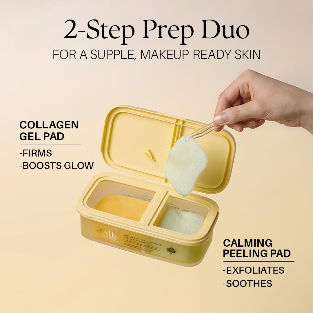 d'alba Piedmont Calming Toner Peeling pad surface texture for gentle exfoliation benefit