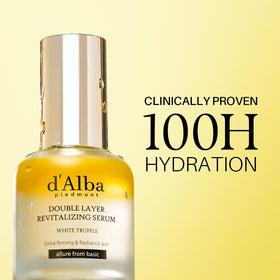 d'alba Piedmont visible double-layer separation illustrating oil and water phases for balanced hydration