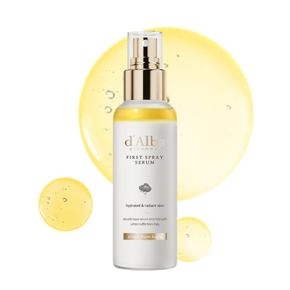 d'alba Piedmont front bottle showing sleek packaging and easy spray