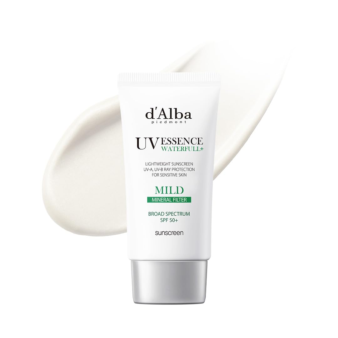d'alba Piedmont front packaging showing SPF50+ protection benefits
