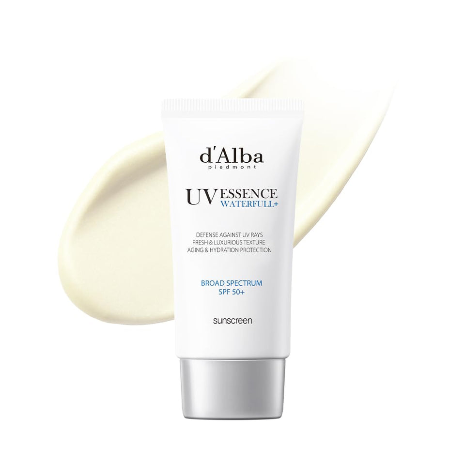 d'alba Piedmont front packaging showing SPF 50+ and glowy finish