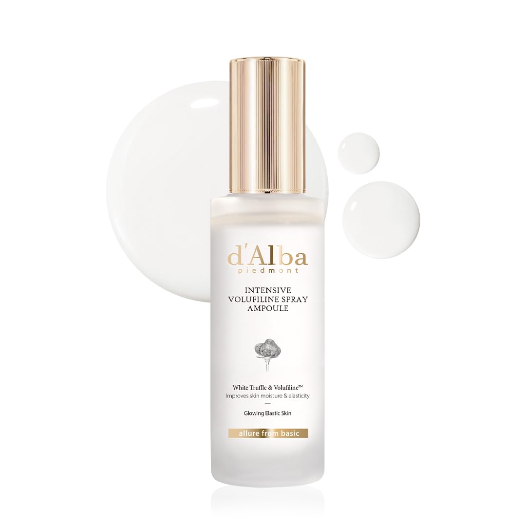 d'alba Piedmont front packaging showing the spray ampoule and bottle benefits