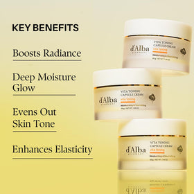 d'alba Piedmont jar beside ruler to show 1.94 oz size and travel-friendly benefit