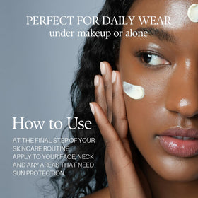d'alba Piedmont applied outdoors showing hydrated, dewy skin