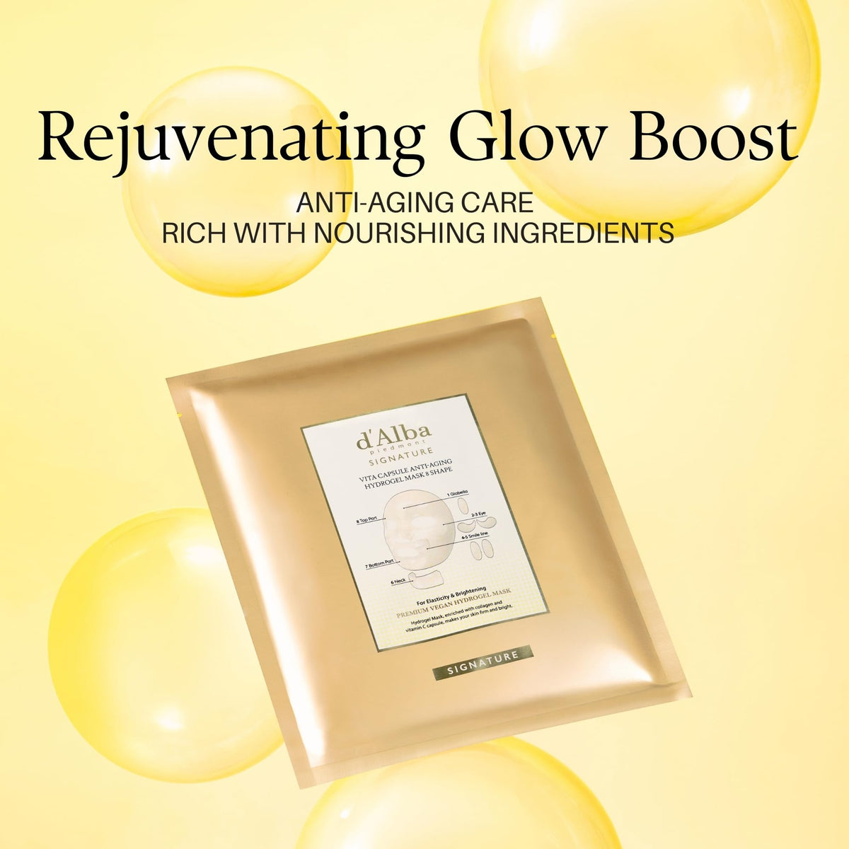 d'alba Piedmont mask application on model illustrating contour fit and comfortable wear benefit