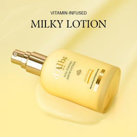 d'alba Piedmont pump close-up revealing milky serum texture for quick absorption