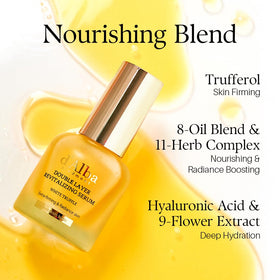 d'alba Piedmont mixed with foundation swirl, adds luminous glow to makeup base