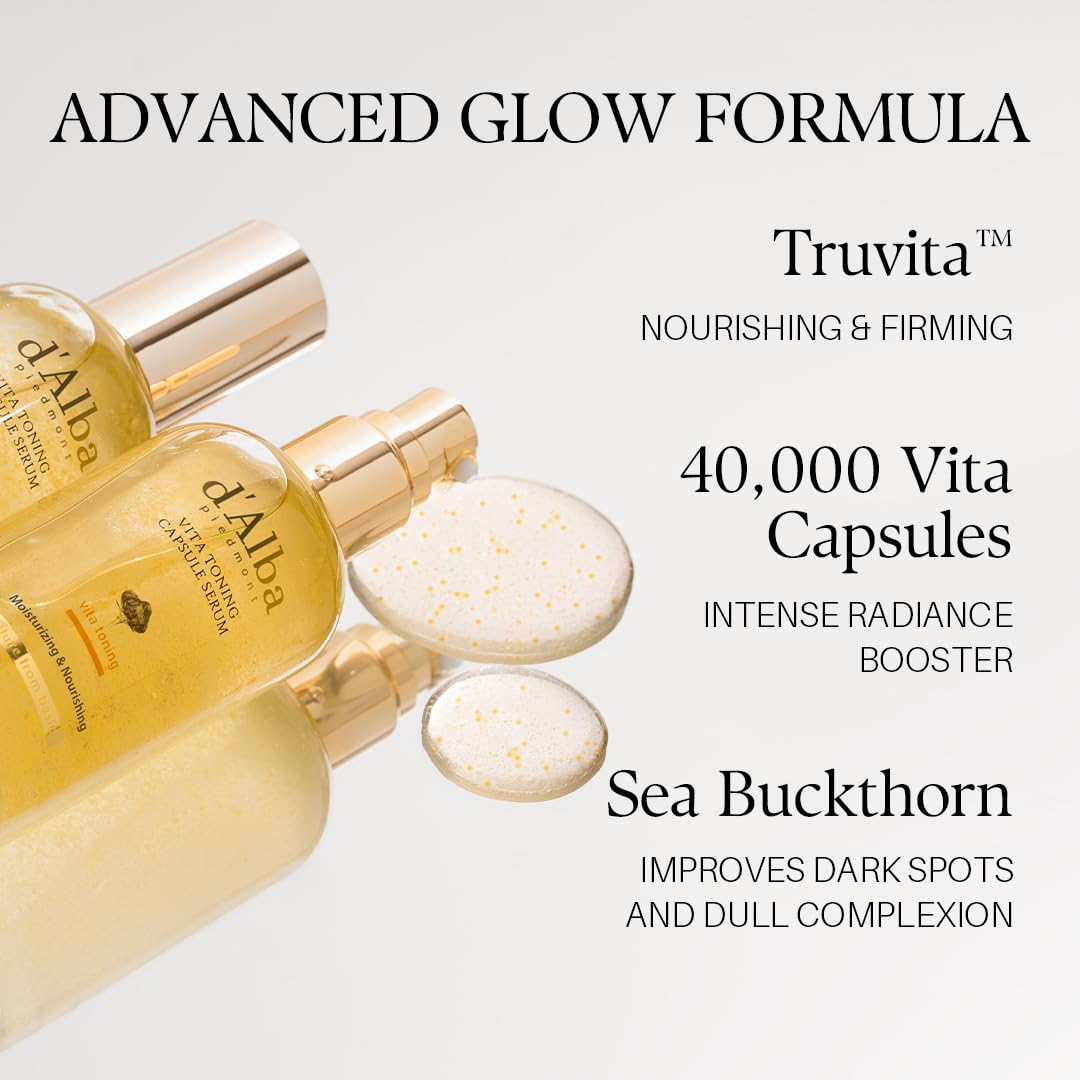 d'alba Piedmont serum in hand illustrating lightweight texture and quick absorption