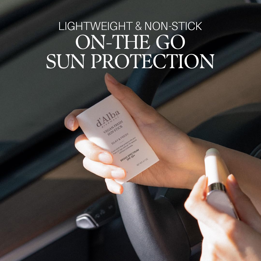 d'alba Piedmont stick applied directly from tube for hygienic touch-free benefit