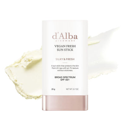 d'alba Piedmont front packaging showing compact sun stick protecting skin