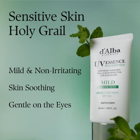 d'alba Piedmont sunscreen blending on skin for invisible finish