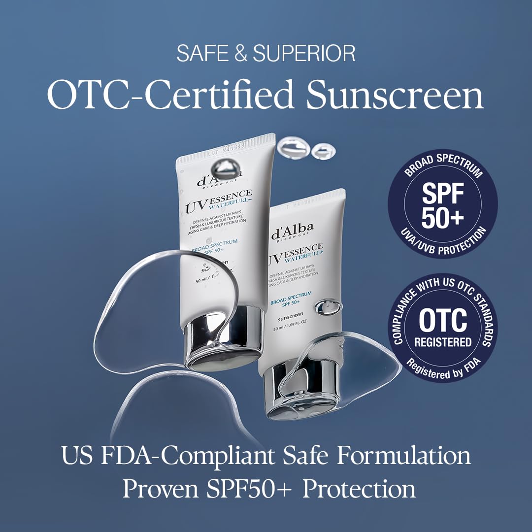 d'alba Piedmont sunscreen on hand demonstrating quick absorption