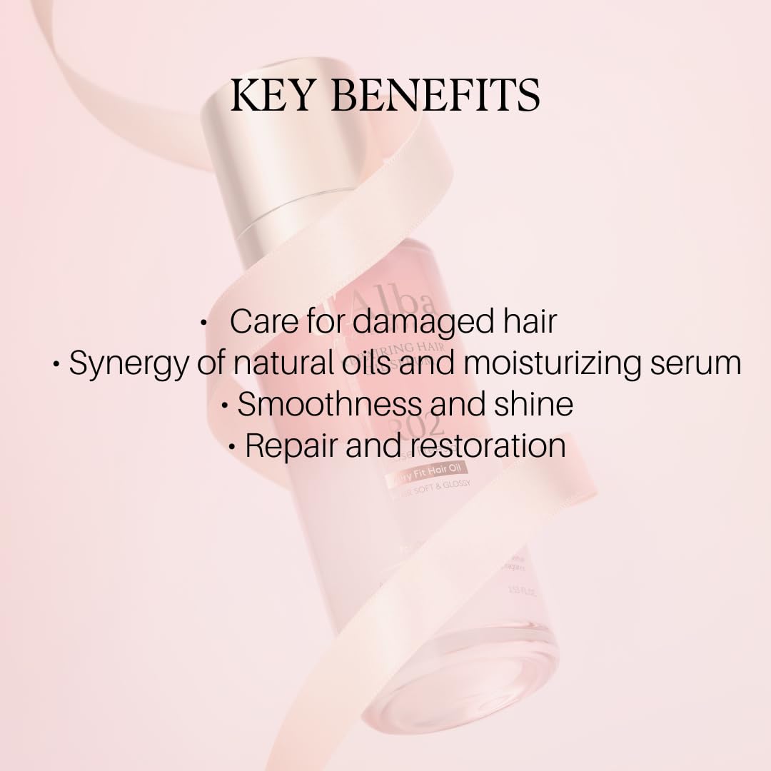 d'alba Piedmont texture drop on hair demonstrating quick absorption benefit