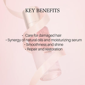 d'alba Piedmont texture drop on hair demonstrating quick absorption benefit