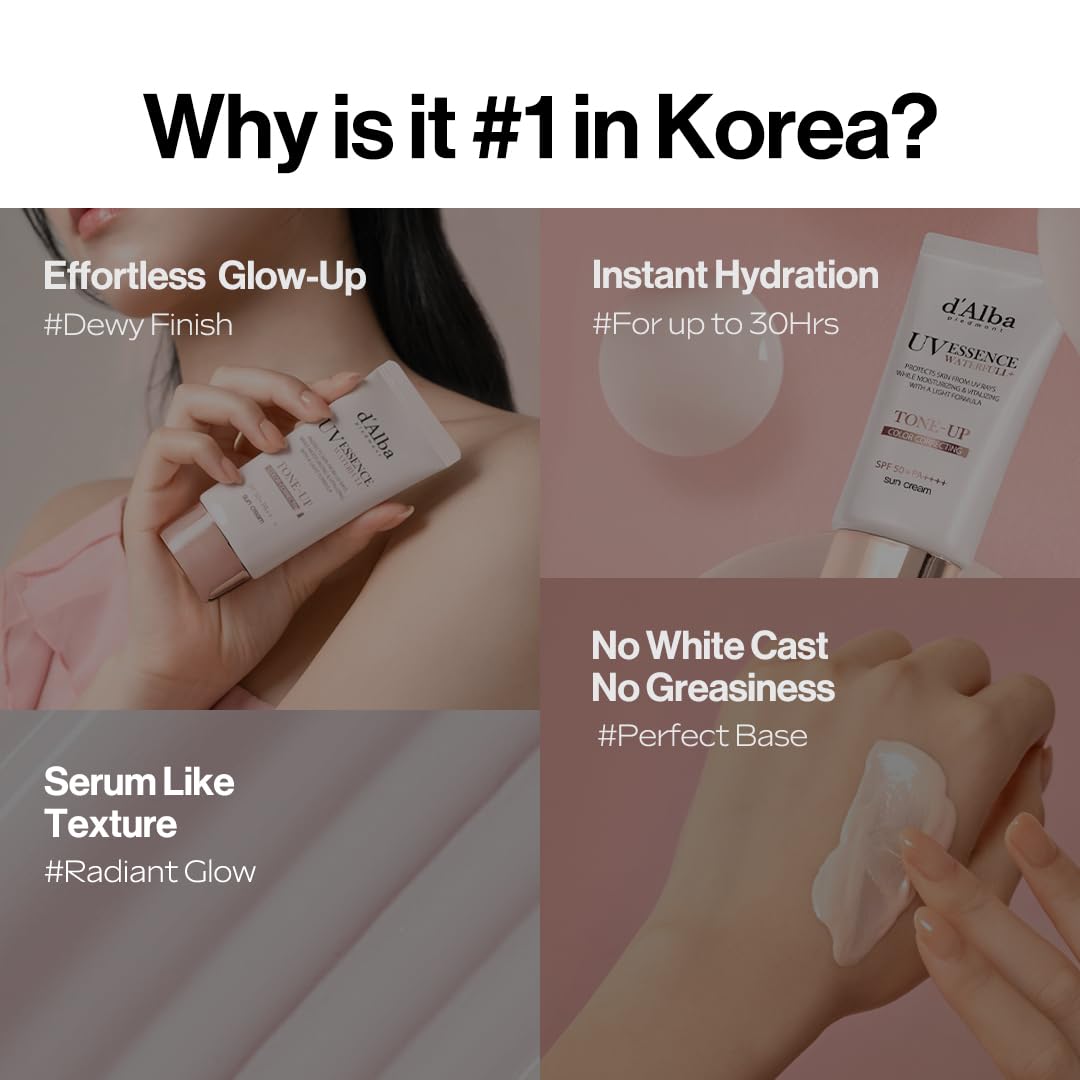 d'alba Piedmont applying and blending sunscreen on hand for seamless finish